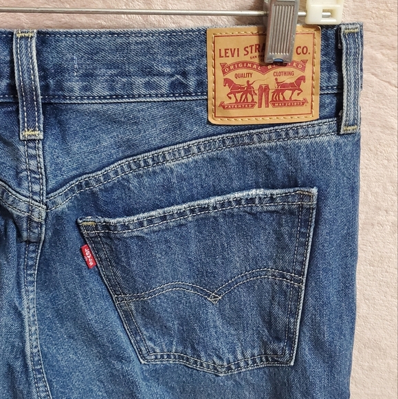 Levi's Low Pro Straight Denim Jeans, Waist 29 100% Cotton, No Stretch, Sz 8 - Picture 4 of 6